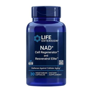Optimized NAD+ Никотинамид рибозид и ресвератрол х30 капсули Life Extension