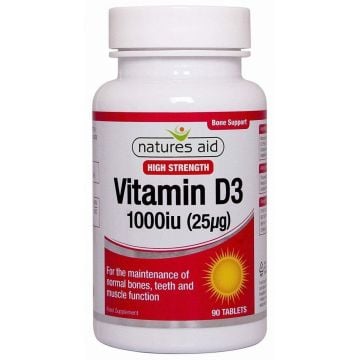 Витамин D3 1000IU х90 таблетки Natures Aid