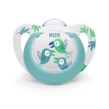 Nuk Star Залъгалка със силиконов биберон 18 - 36 месеца x1 брой - 739748