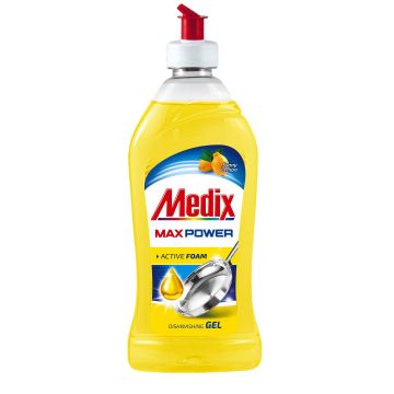 Medix Max Power Lemon Препарат за съдове с аромат на лимон х415 мл