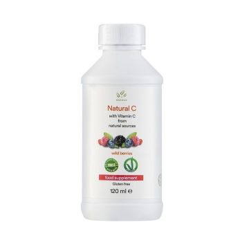 Natural C Натурален витамин C от ацерола и шипка, с вкус на горски плодове х120 мл Benessence