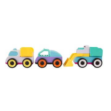 Playgro Активна играчка превозни средства - миксирай и сглобявай, за деца от 12 до 36 месеца, PG0722