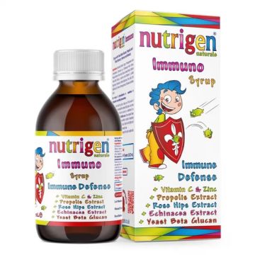 Immuno Сироп за имунитет с прополис, бета-глюкани и ехинацея х150 мл Nutrigen