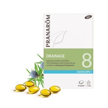 Oleocaps 8 Дренаж и детоксикация х30 капсули Pranarom
