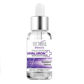 Victoria Beauty Hyaluron + Лифтинг серум за лице с хиалуронова киселина, ретинол и растителни стволови клетки x20 мл