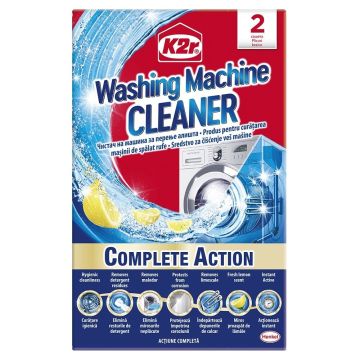 K2r Cleaner Препарат за почистване на перални машини 2 сашета x75 грама