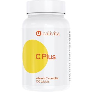 C Plus Витамин C с шипки и биофлавоноиди х100 таблетки Calivita