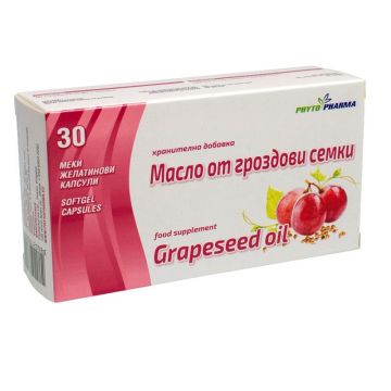 Масло от Гроздови семки 250 мг х30 капсули Phyto Pharma