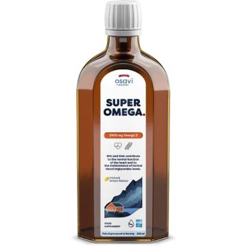 Super Omega Омега-3, с вкус на лимон 2900 mg х250 мл Osavi