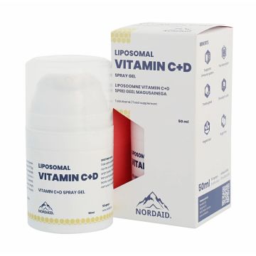 Липозомен Витамин C + D3 Орален спрей гел с вкус на манго х50 мл Nordaid