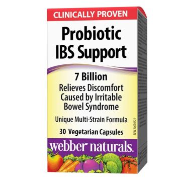 IBS Support 7 млрд CFU Пробиотик х30 капсули Webber Naturals