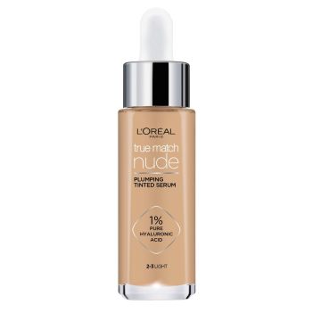 Loreal Paris True Match Nude Plumping Тониращ серум за лице с хиалуронова киселина, 2-3 Light