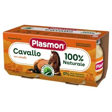 Plasmon Пюре конско месо за деца от 6-тия месец 2х80 грама - 9051