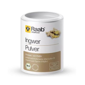 Био джинджифил за добро храносмилане на прах x100 грама Raab Vitalfood