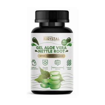 Гел Алое вера с коприва х90 таблетки Biovital