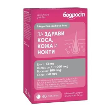 Бодрост за здрави коса кожа и нокти х40 таблетки Sopharma