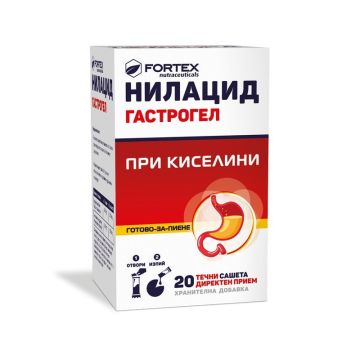Нилацид Гастрогел при киселини х20 течни сашета Fortex