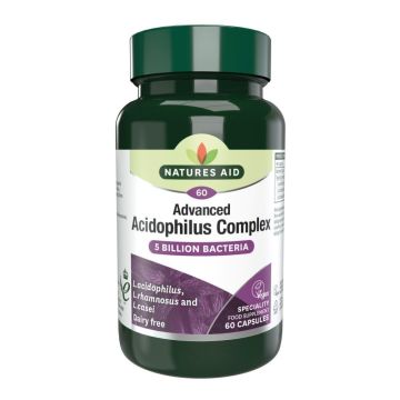Ацидофилус комплекс х60 растителни капсули Natures Aid