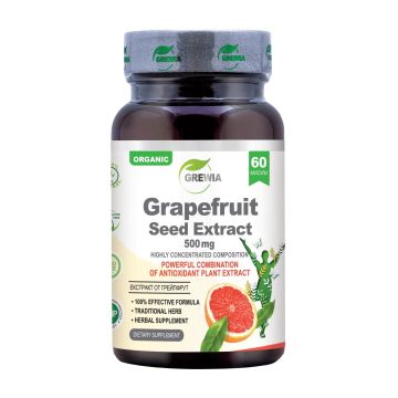 Грейпфрут органичен екстракт 500mg х60 капсули Grewia