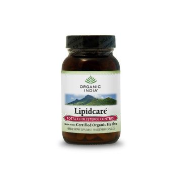 Lipidcare За контрол на холестерола 350 мг х90 v-капсули Organic India