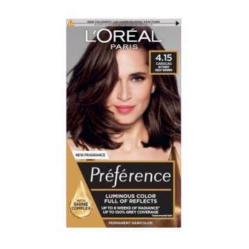 Loreal Paris Preference Боя за коса, 4.15 Intense Deep Brown