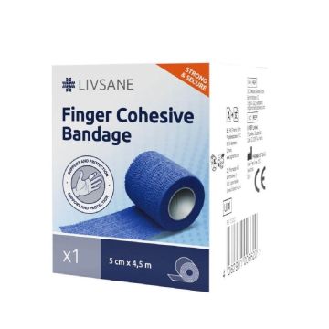 Livsane Фиксиращ самозалепващ бинт 5 см х 4.5м