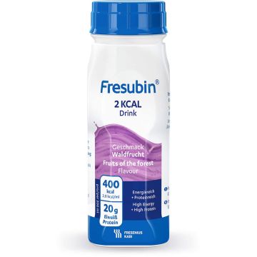 Fresubin 2 kcal Протеинова напитка с плодов вкус без фибри х200 мл