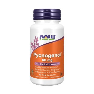 Пикногенол 60 мг x50 капсули, Now foods