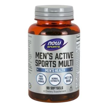 Men's Active Sports Multi Мултивитамини за мъже х90 дражета Now Foods