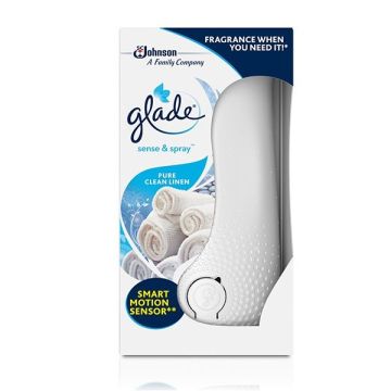 Glade Clean Linen Ароматизатор за стая с аромат на свежа чистота x18 мл