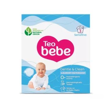 Teo Bebe Cotton Soft  Прах за пране с аромат на бадем х0.225 кг, 3 пранета