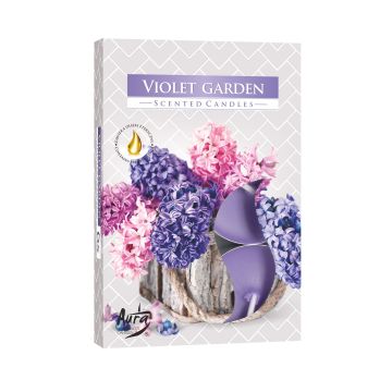 Bispol Ароматни чаени свещи Violet Garden x6 броя