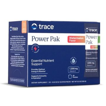 Power Pak Електролити, вкус диня х30 сашета Trace Minerals
