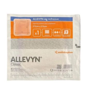 Allevyn Ag Adhesive Самозалепваща, полиуретанова, стерилна превръзка 17.5 см / 17.5 см х1 брой
