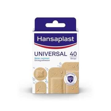 Hansaplast Universal Универсален водоустойчив пластир за малки рани х40 броя