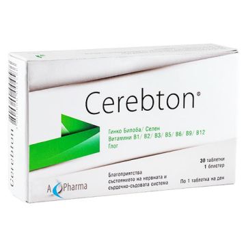 Церебтон за памет и концентрация х30 таблетки A Pharma