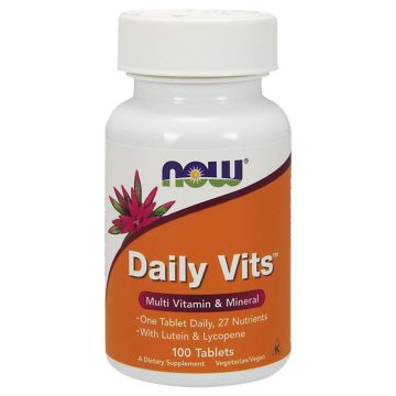 Daily Vits Витамини и минерали покриващи дневните нужди х100 таблетки Now Foods