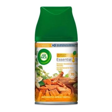 Air Wick Freshmatic Пълнител за автоматичен ароматизатор спрей Сандалово дърво и ванилия x250 мл
