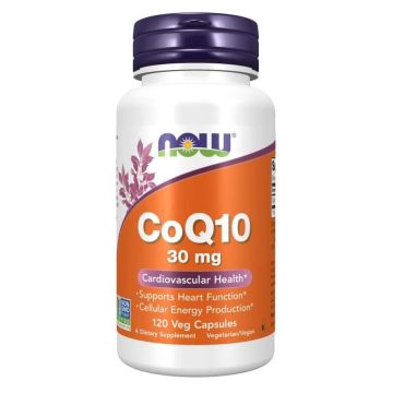 Коензим Q10 30 мг x 120 капсули, Now Foods