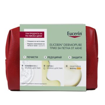 Eucerin DermoPURE Комплект за лице Трио за петна от акне