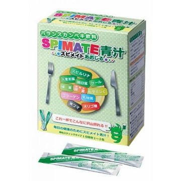 Spimate Японска спирулина, зелени суперхрани (Aojiru) и ензими х30 сашета Algae