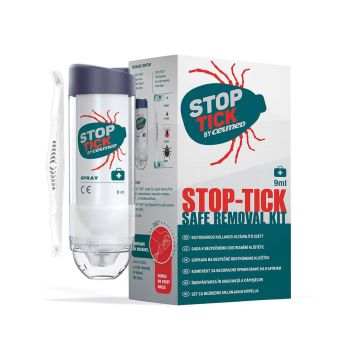 Stop Tick Комплект със спрей за отстраняване на кърлежи х9 мл Ceumed