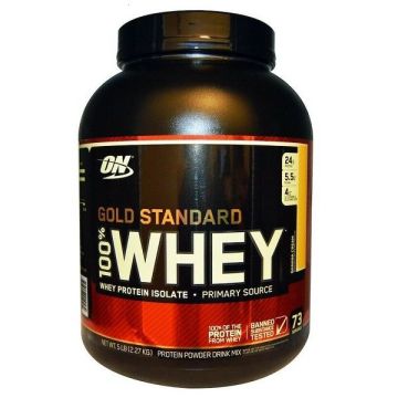 Gold Standard Суроватъчен протеин Бананов крем х2270 грама Optimum Nutrition