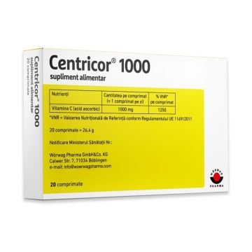 Центрикор 1000 х20 таблетки Worwag Pharma