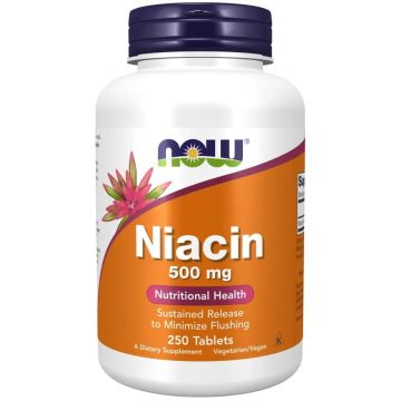 Ниацин 500 mg х250 таблетки Now Foods