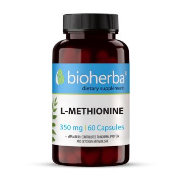 Л-Метионин за здравето на черния дроб 350мг х60 капсули Bioherba
