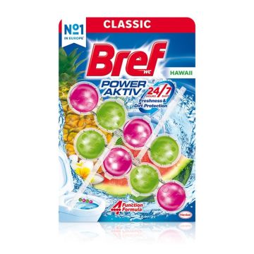 Bref Power Aktiv Hawaii Твърдо блокче за тоалетна х3 броя