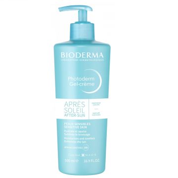 Bioderma Photoderm Apres-Soleil Успокояващ и охлаждащ гел-крем след излагане на слънце x500 мл