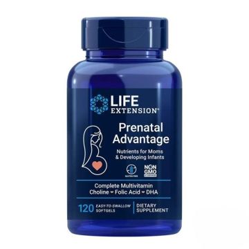 Prenatal Advantage Мултивитамини за бременни и кърмачки х120 софтгел капсули Life Extension