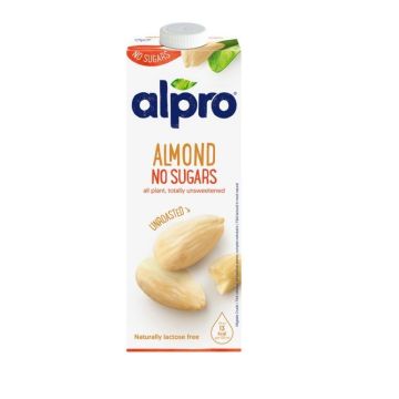 Alpro Unroasted Бадемова напитка без захар x1 литър